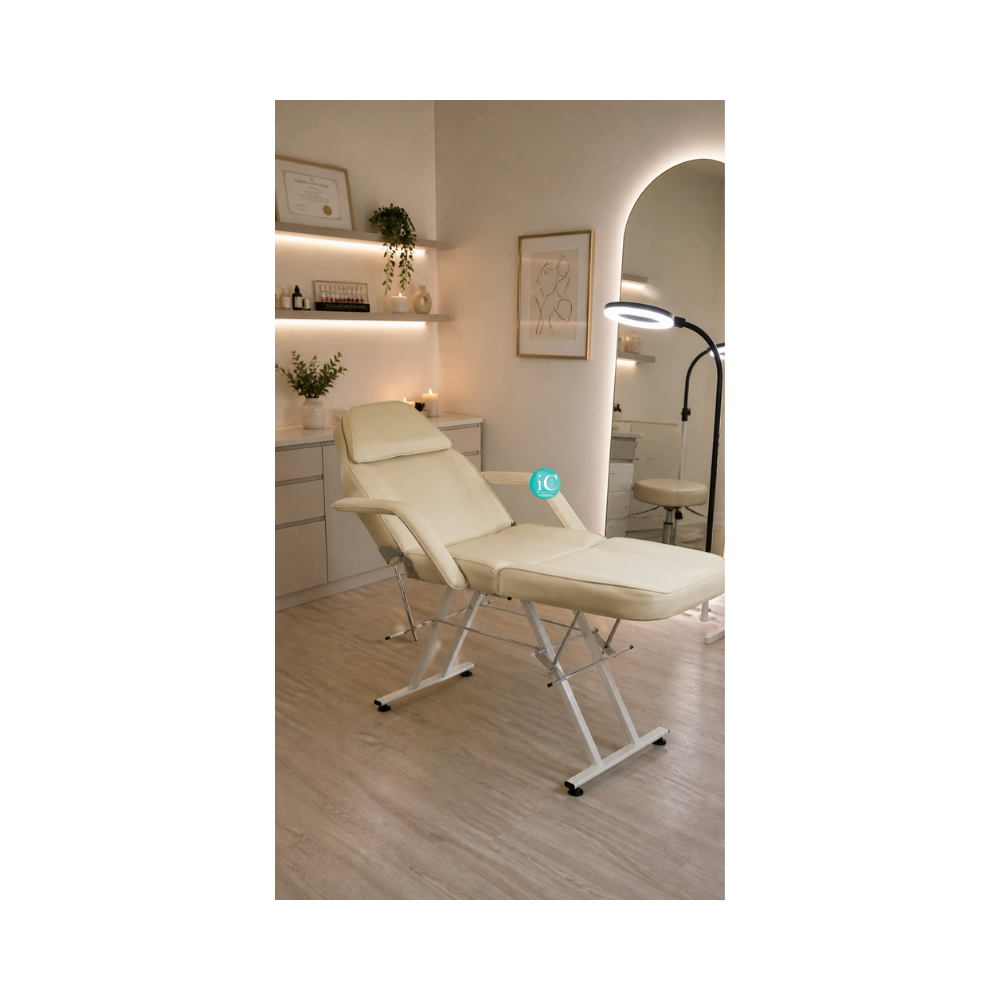 Rest Pro Beauty 1 Καρέκλα Κρεβάτι Αισθητικής Εκρού με Ρυθμιζόμενο Ύψος Πλάτης - Image 14