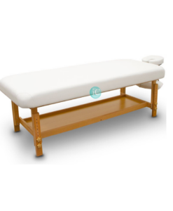 Σταθερό ξύλινο κρεβάτι με ρυθμιζόμενο ύψος και κάτω ράφι