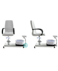 Καρέκλα pedicure με υδρομασάζ και υποπόδιο με ρυθμιζόμενο ύψος