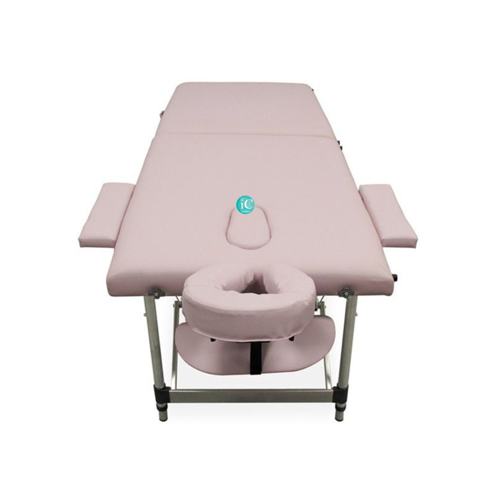 Icosmetics Alu 2 Επαγγελματικό Φορητό Κρεβάτι Βαλίτσα Μασάζ,Φυσικοθεραπείας,Αλουμινίου,Μαύρο Με Θήκη Μεταφοράς - Image 3