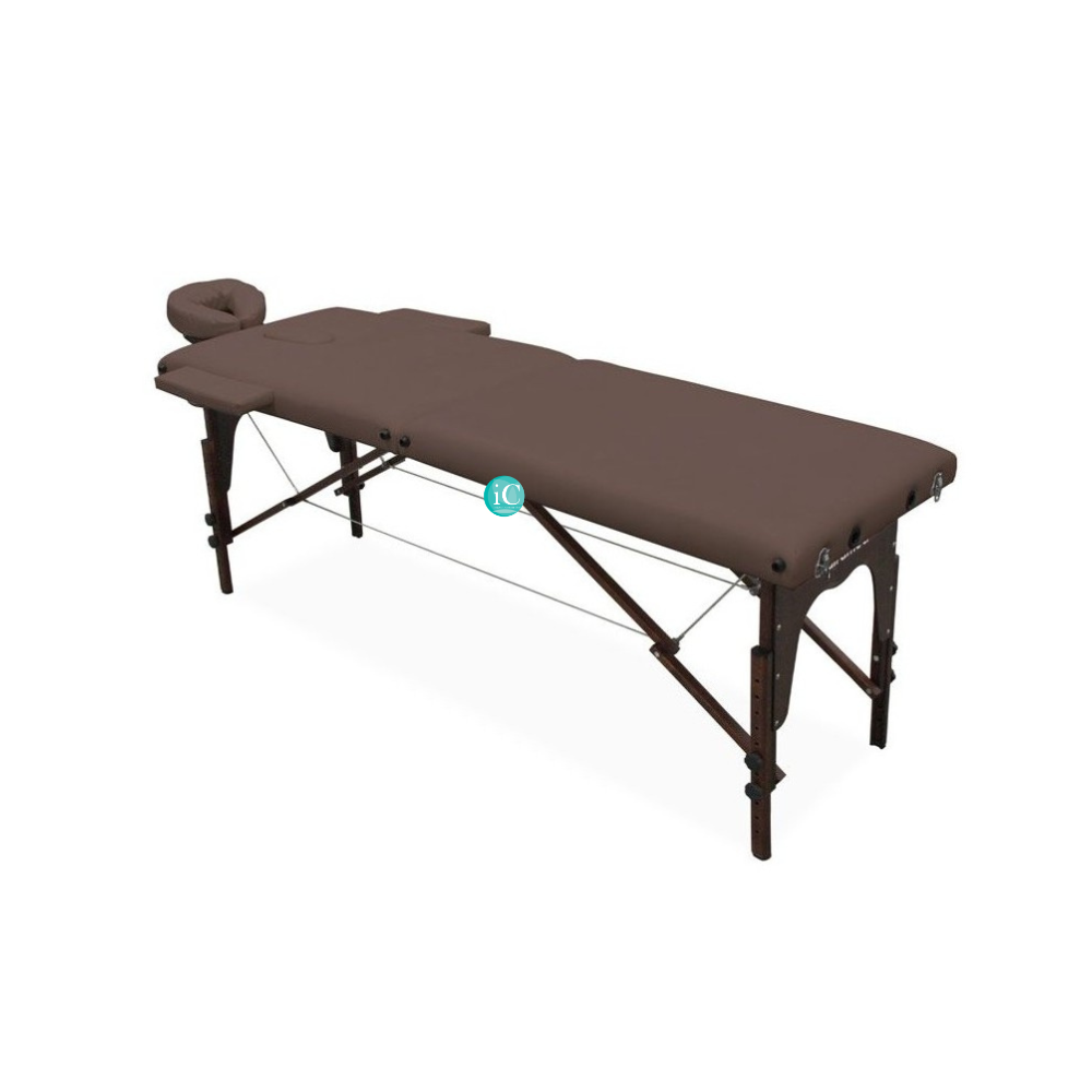 Icosmetics Pro 2 Επαγγελματικό Φορητό κρεβάτι βαλίτσα μασάζ, φυσικοθεραπείας, καφέ με θήκη μεταφοράς - Αντοχή 210kg - Image 10