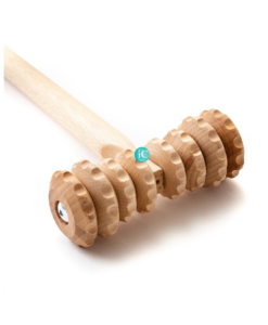 Ξύλινο Roller Μασάζ Σώματος σε Σχήμα Τ (T-Roller) για Μαδεροθεραπεία & Κατά της Κυτταρίτιδας - Image 2