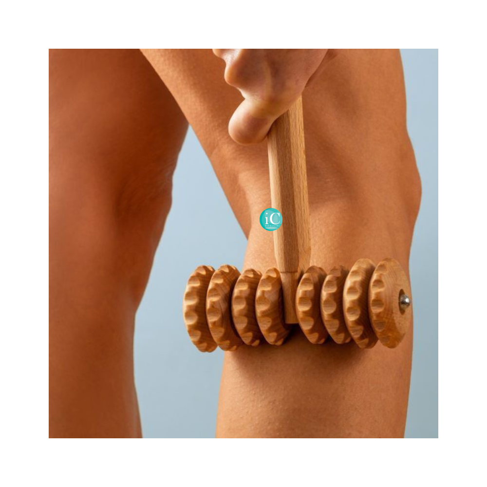 Ξύλινο Roller Μασάζ Σώματος σε Σχήμα Τ (T-Roller) για Μαδεροθεραπεία & Κατά της Κυτταρίτιδας - Image 3
