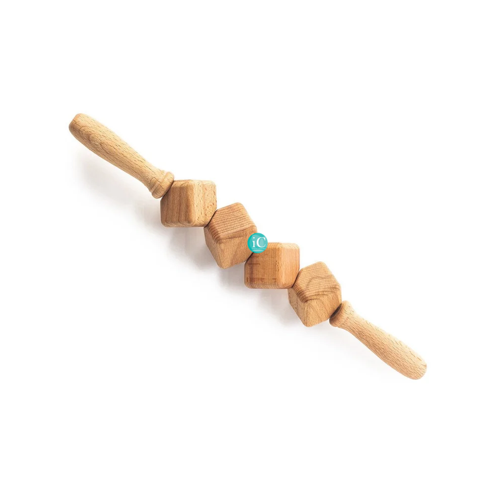 Ξύλινο Ρολό Μασάζ με Κύβους (Maderotherapy Roller) - Image 2