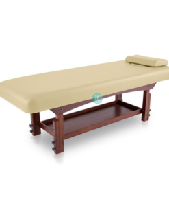 σταθερό κρεβάτι spa με ξύλινη βάση wenge χρώματος